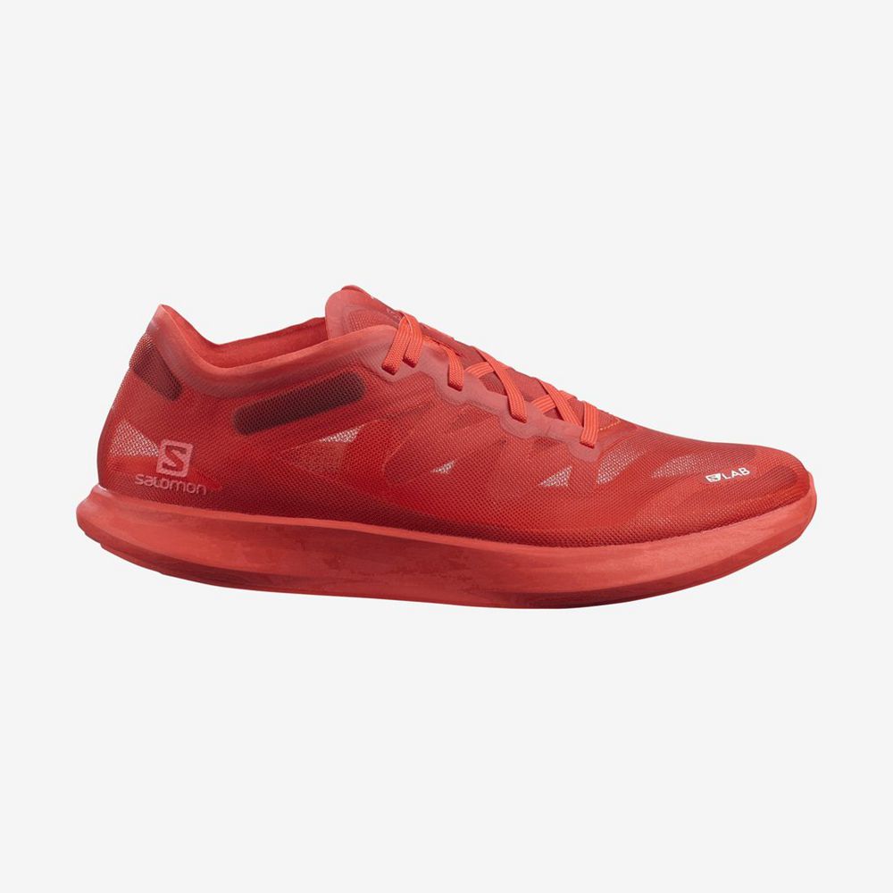 SALOMON UK S/LAB PHANTASM - Womens Road Running Shoes Red,KHAQ83607